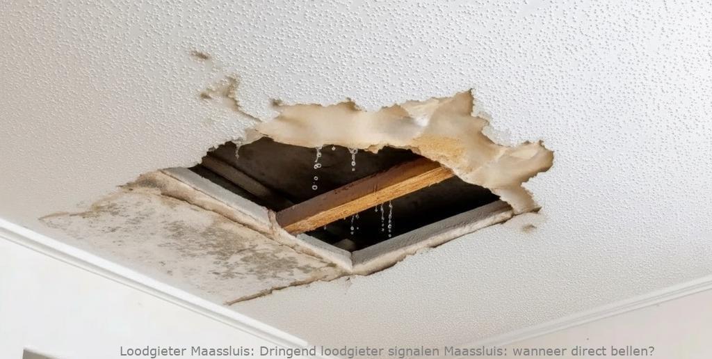 Dringend loodgieter signalen Maassluis: wanneer direct bellen?